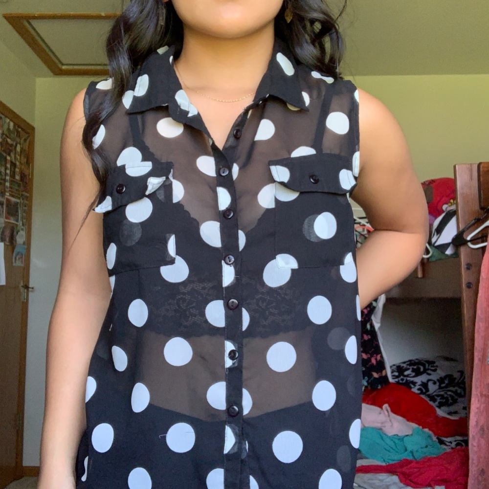 Black & White Blouse